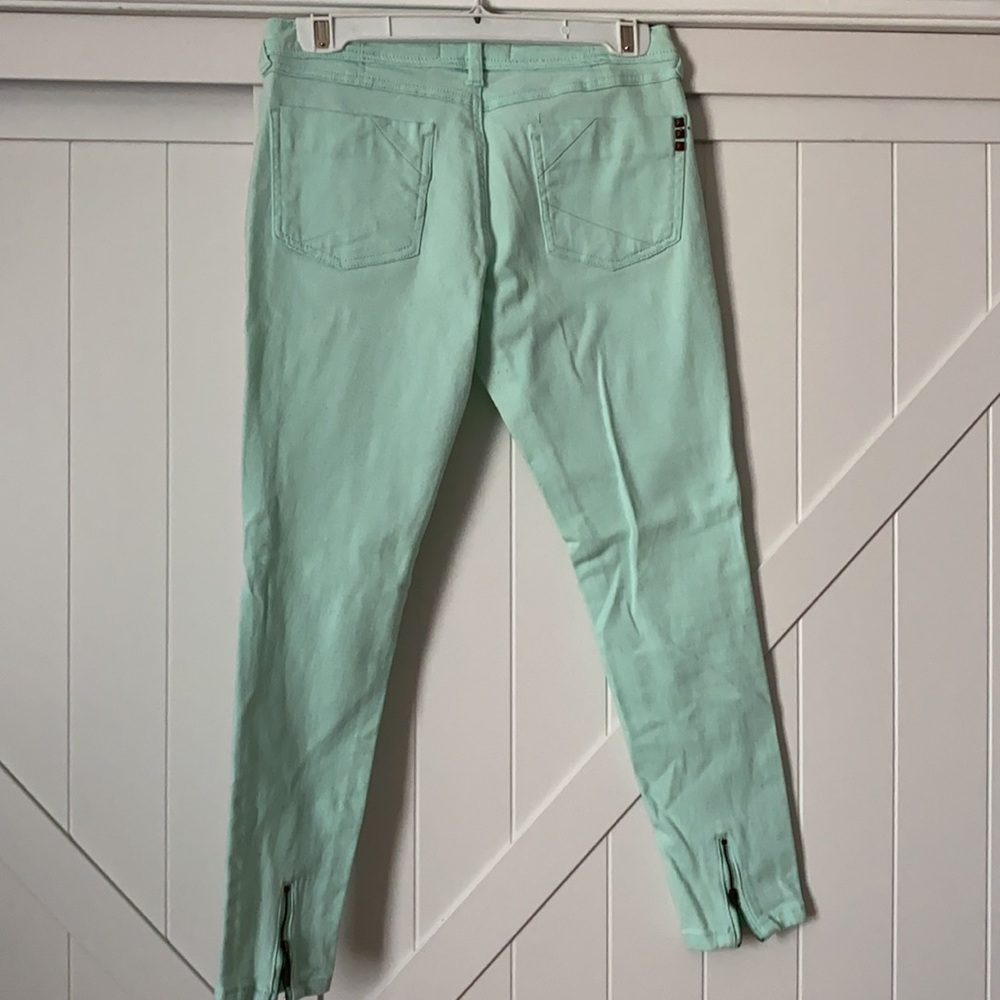 Kardashian Kollection Mint Green Skinny Stretch Jeans - Picture 3 of 8